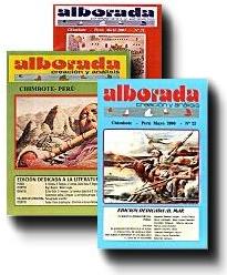 Imagen de las portadas de la revista Alborada